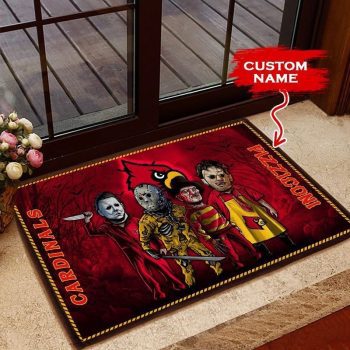 Louisville Cardinals 3D Doormats Halloween NCAA Custom Name DM1025