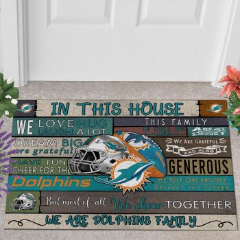 Miami Dolphins 3D Doormats NFL Quote Doormat Welcome DM1089
