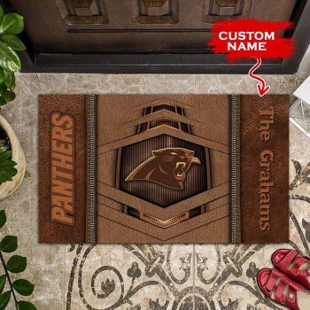 NFL Carolina Panthers Custom Name Doormat 09 Doormat Welcome DM1205