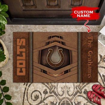 NFL Indianapolis Colts Custom Name Doormat 09 Doormat Welcome DM1228