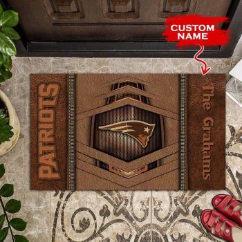 NFL New England Patriots Custom Name Doormat 09 Doormat DM1182