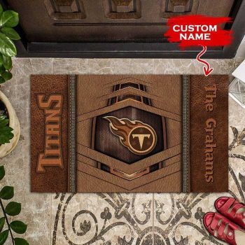 NFL Tennessee Titans Custom Name Doormat 09 Doormat Welcome DM1207
