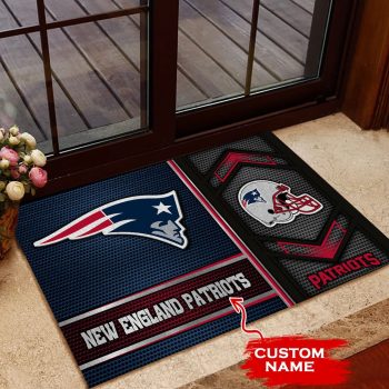 New England Patriots Custom Name Doormat Welcome Mat Outdoor DM1381
