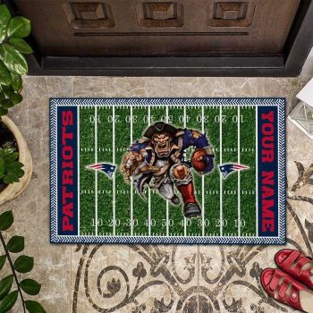 New England Patriots Football Home Field Mascot Custom Doormat DM1301