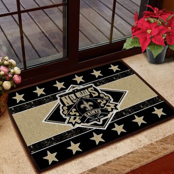 New Orleans Saints NFL Vintage Design Classic Custom Name Entrance Doormat Welcome Mat DM1836