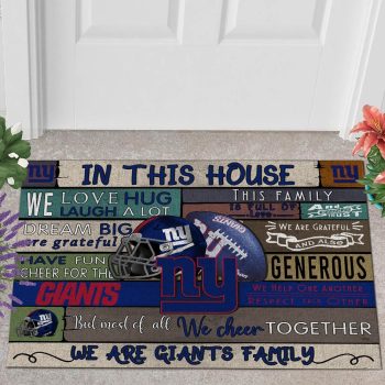 New York Giants 3D Doormats NFL Quote Doormat DM1107