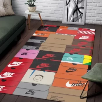 Nike Fashion Logo Limited Luxury Brand Area Rug Carpet Floor Decor RR3136