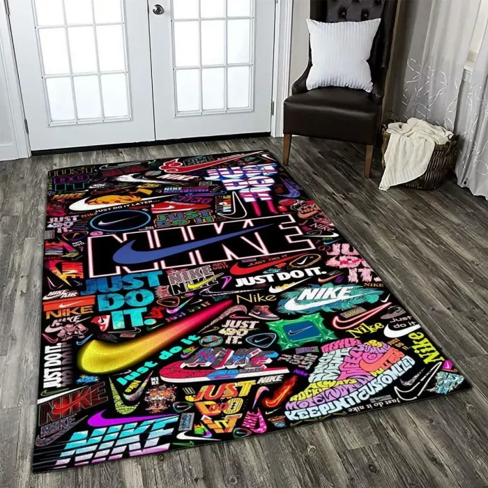 Nike Fashion Logo Limited Luxury Brand Area Rug Carpet Floor Decor RR3137