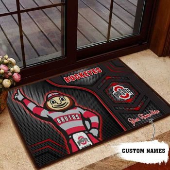 Ohio State Buckeyes 3D Doormats NCAA Custom Name DM1161