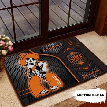 Oklahoma State Cowboys 3D Doormats NCAA Custom Name DM1178