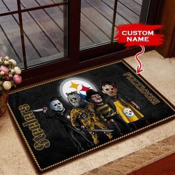 Pittsburgh Steelers 3D Doormats Halloween NFL Custom Name DM1023