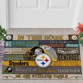 Pittsburgh Steelers 3D Doormats NFL Quote Doormat Welcome DM1109