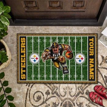 Pittsburgh Steelers Football Home Field Mascot Custom Doormat DM1299