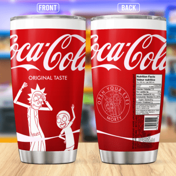 Rick Anh Morty Coca Cola Stainless Steel Tumbler 20oz