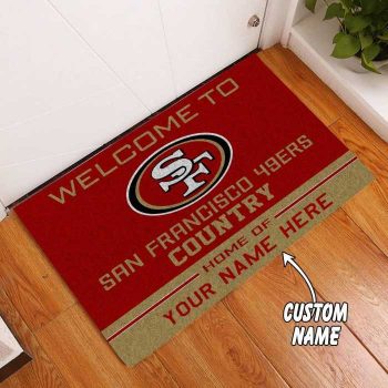 San Francisco 49Ers Country Custom Name Funny Luxury Font Doormat Welcome Mat DM1944