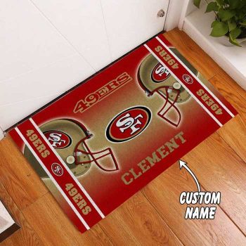 San Francisco 49Ers Custom Name Personalized Funny Luxury Font Doormat Welcome Mat DM1968