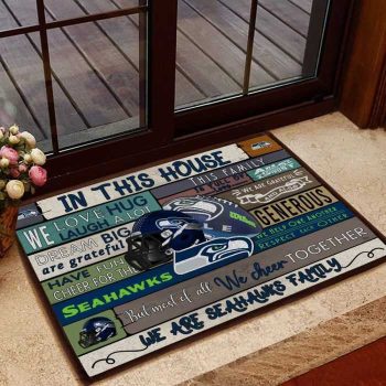 Seattle Seahawks 3D Doormats NFL Quote Doormat Welcome DM1125