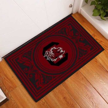 South Carolina Gamecocks Floral Funny Luxury Front Entrance Doormat DM1653