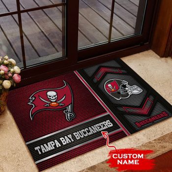 Tampa Bay Buccaneers Custom Name Doormat Welcome Mat Outdoor DM1363