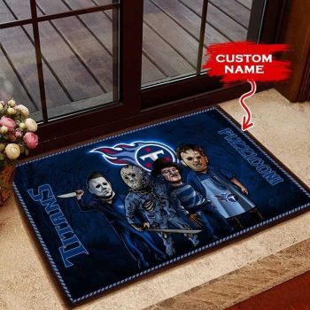 Tennessee Titans 3D Doormats Halloween NFL Custom Name DM1051