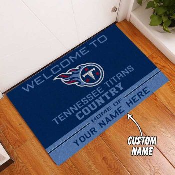 Tennessee Titans Country Custom Name Funny Luxury Front Entrance Doormat Welcome Mat DM1990