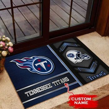 Tennessee Titans Custom Name Doormat Welcome Mat Outdoor Door DM1386