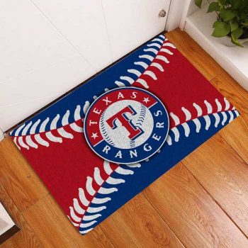 Texas Rangers Baseball Luxury Front Entrance Doormat Indoor Inside DM1489