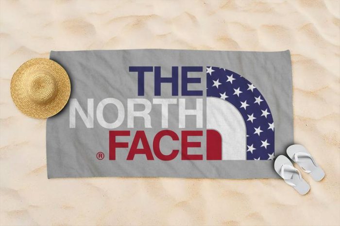 The North Face Beach Towel Luxury Brand Hot Trending Summer 2023 BT00349