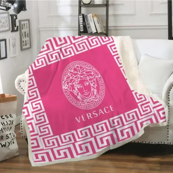 Versace Pinky Fashion Luxury Brand Fleece Blanket Comfortable Blanket BL3199