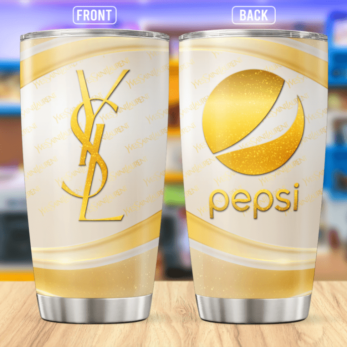 Yves Saint Laurent Pepsi Stainless Steel Tumbler 20oz