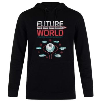 1982 Epcot Center Future World Disney Map If We Can Dream It We Can Do I Unisex Pullover Hoodie