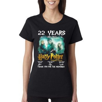 22 Years 2001 – 2023 Harry Potter And The Cursed Child Thank You For The Memories Signatures Women Lady T-Shirt