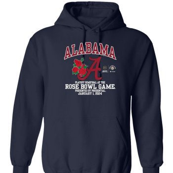 Alabama Rose Bowl 2024 Cfp Semi Football Flower Unisex Pullover Hoodie