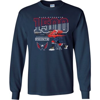 Alexander Ovechkin Washington Capitals 1,500 Career Points Unisex LongSleeve Shirt