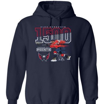 Alexander Ovechkin Washington Capitals 1,500 Career Points Unisex Pullover Hoodie
