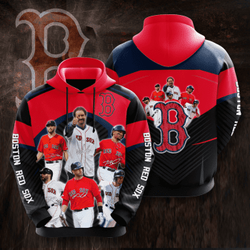 Boston Red Sox Legends 3D Unisex Pullover Hoodie - Black Red IHT1887
