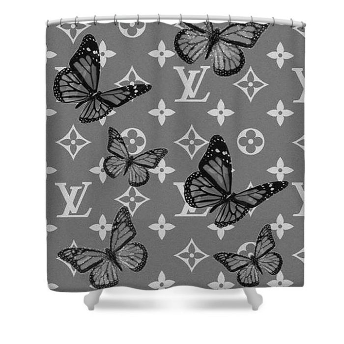 Butterfly Louis Vuitton Art Luxury Shower Curtain