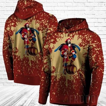 Captain Morgan Unisex 3D Pullover Hoodie - Red IHT2081