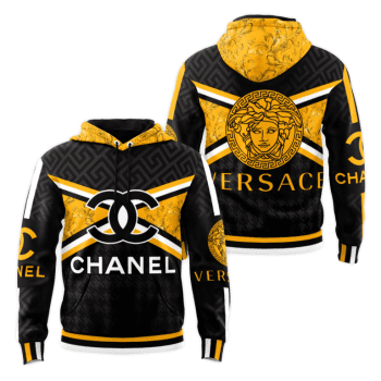 Chanel Versace Unisex Pullover 3D Hoodie Luxury Brand Gifts 2023-24 IHT3240