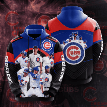 Chicago Cubs Legends 3D Unisex Pullover Hoodie - Black Blue IHT1894