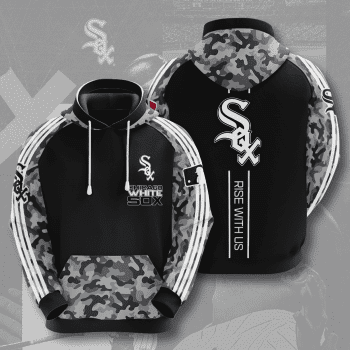 Chicago White Sox 3D Camo Unisex Pullover Hoodie - Black IHT1826