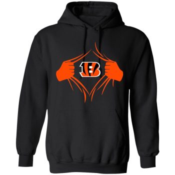 Cincinnati Bengals Superman Rip Unisex Pullover Hoodie Joe Burrow Ja’marr Chase Who Dey Football