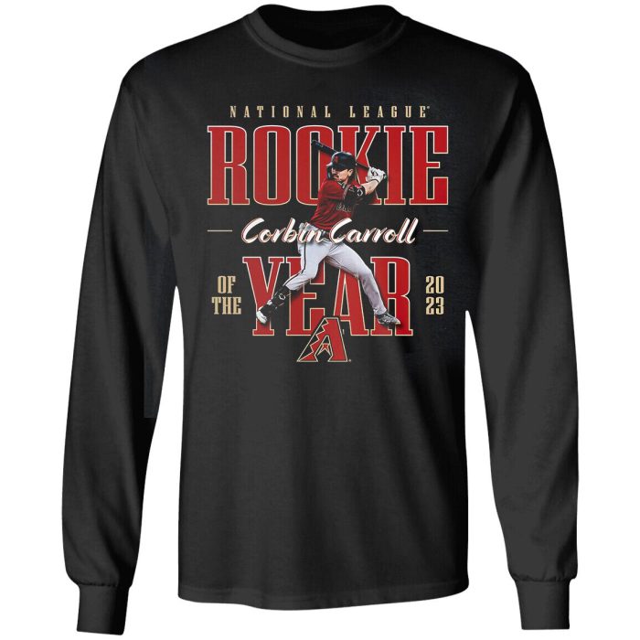 Corbin Carroll Arizona Diamondbacks 2023 Nl Rookie Of The Year Unisex LongSleeve Shirt