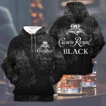Crown Royal Black Unisex 3D Pullover Hoodie IHT2602