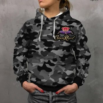 Crown Royal Unisex 3D Pullover Hoodie - Camo IHT2575