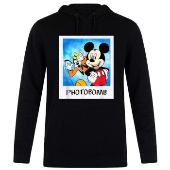 Disney Mickey And Goofy Photobomb Unisex Pullover Hoodie