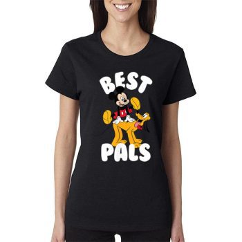 Disney Mickey & Pluto Best Pals Women Lady T-Shirt