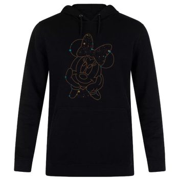 Disney Minnie Mouse Face Con'tellation Unisex Pullover Hoodie