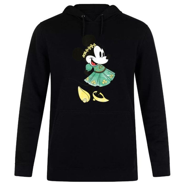 Disney Minnie Mouse Shamrock Dress St. Patrick's Day Unisex Pullover Hoodie