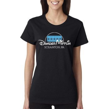 Dunder Mifflin Scranton Pa Disney Women Lady T-Shirt